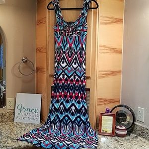 INC colorful maxi dress Xsmall nwot spring summer